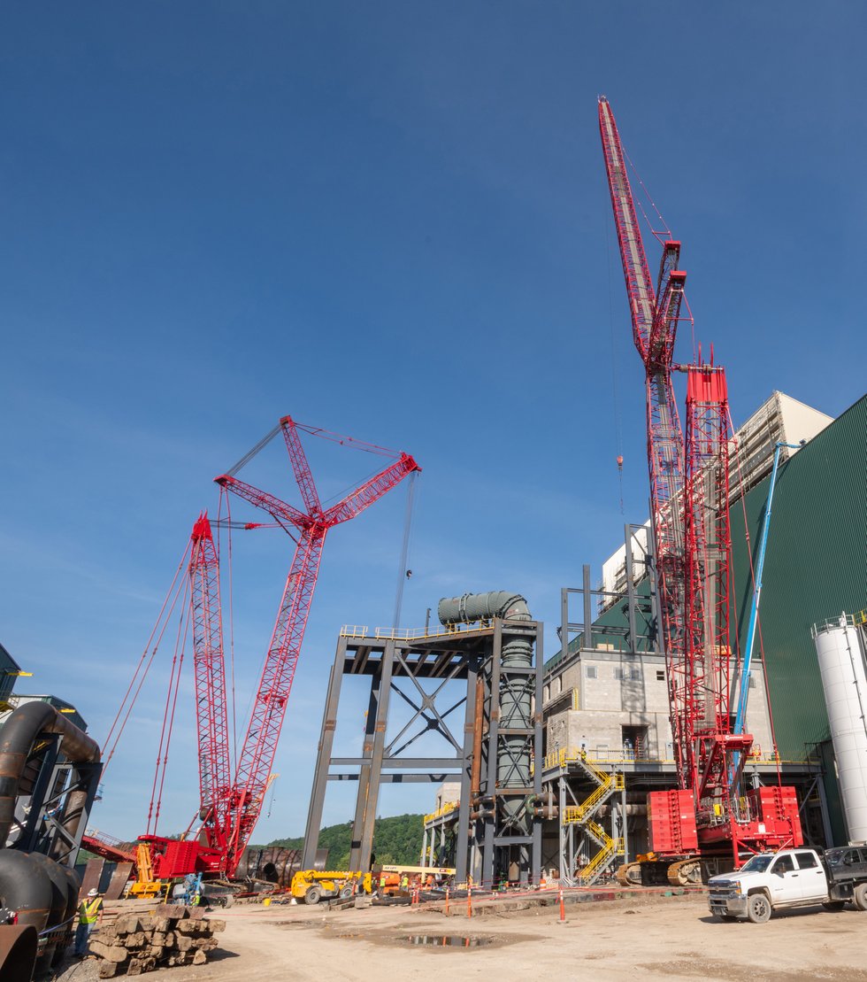 Nucor’s historic new steel mill brings out the cranes Nucor’s historic new steel mill brings out the cranes